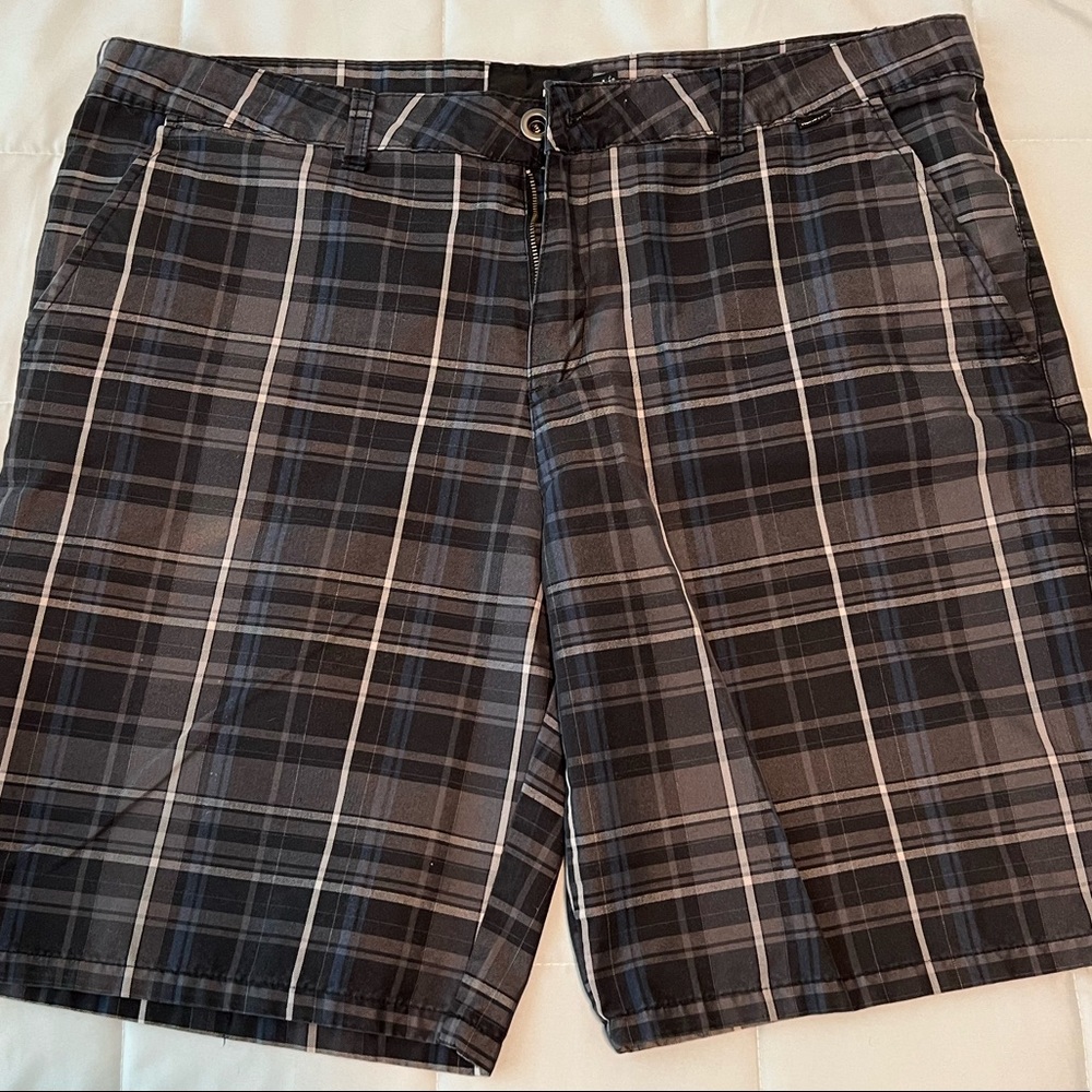 Hurley plaid casual shorts